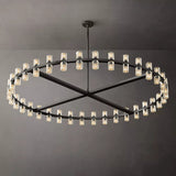 ARCACHOM Crystal Round Chandelier 60"