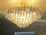 CHIARE Glass Tiered Round Chandelier 47"