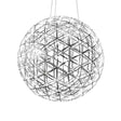 Meyda 35" Wide Polished Geosphere Pendant