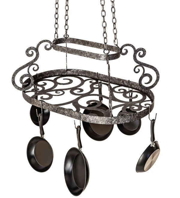 Meyda 38" Long Neo Pot Rack 205536