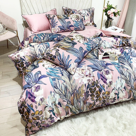 Mila Botanical Egyptian Cotton Duvet Cover Set