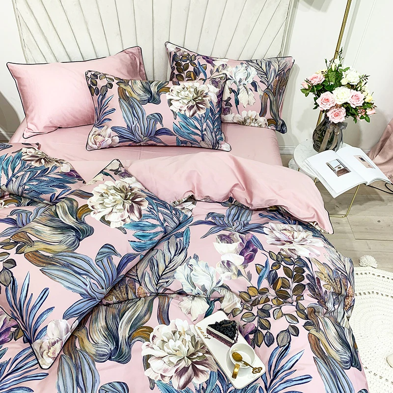 Mila Botanical Egyptian Cotton Duvet Cover Set