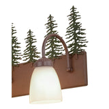 Meyda 35" Wide Rustic Tall Pines 4 LT Vanity Light