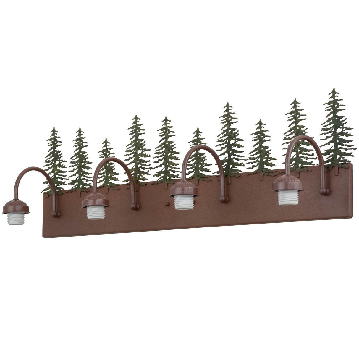 Meyda 35" Wide Rustic Tall Pines 4 LT Vanity Light