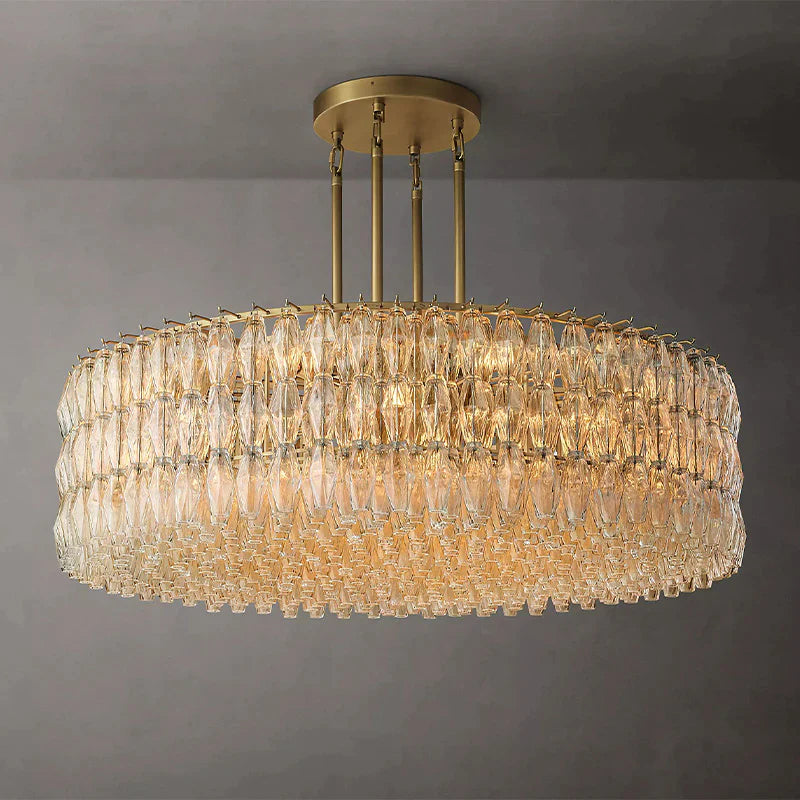 Vivaci  Crystal Round Chandelier 62''