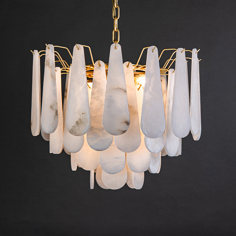 Anthet Spanish Alabaster Luxury Lamp Fixtures, Elegant Chandeliers