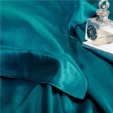 Eloise Aqua Marine Luxury Pure Mulberry Silk Bedding Set