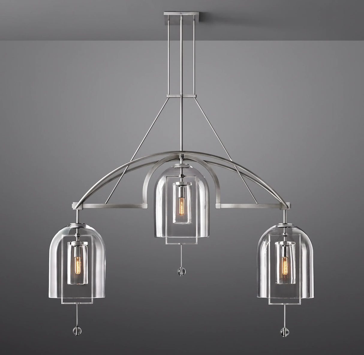 BOTANISO Fulcral Linear Chandelier 61" 3-Lights