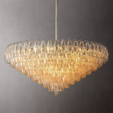 CHIARE Glass Tiered Round Chandelier 47"