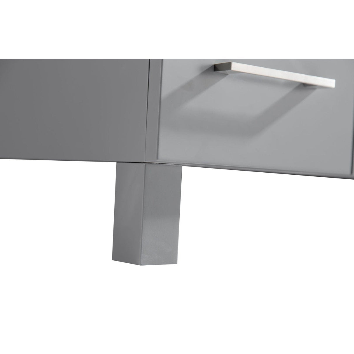 Laviva Nova 36" Grey Bathroom Vanity with White Ceramic Basin Countertop 31321529-36G-CB