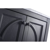 Laviva Odyssey 24" Maple Grey Bathroom Vanity with Black Wood Marble Countertop 313613-24G-BW