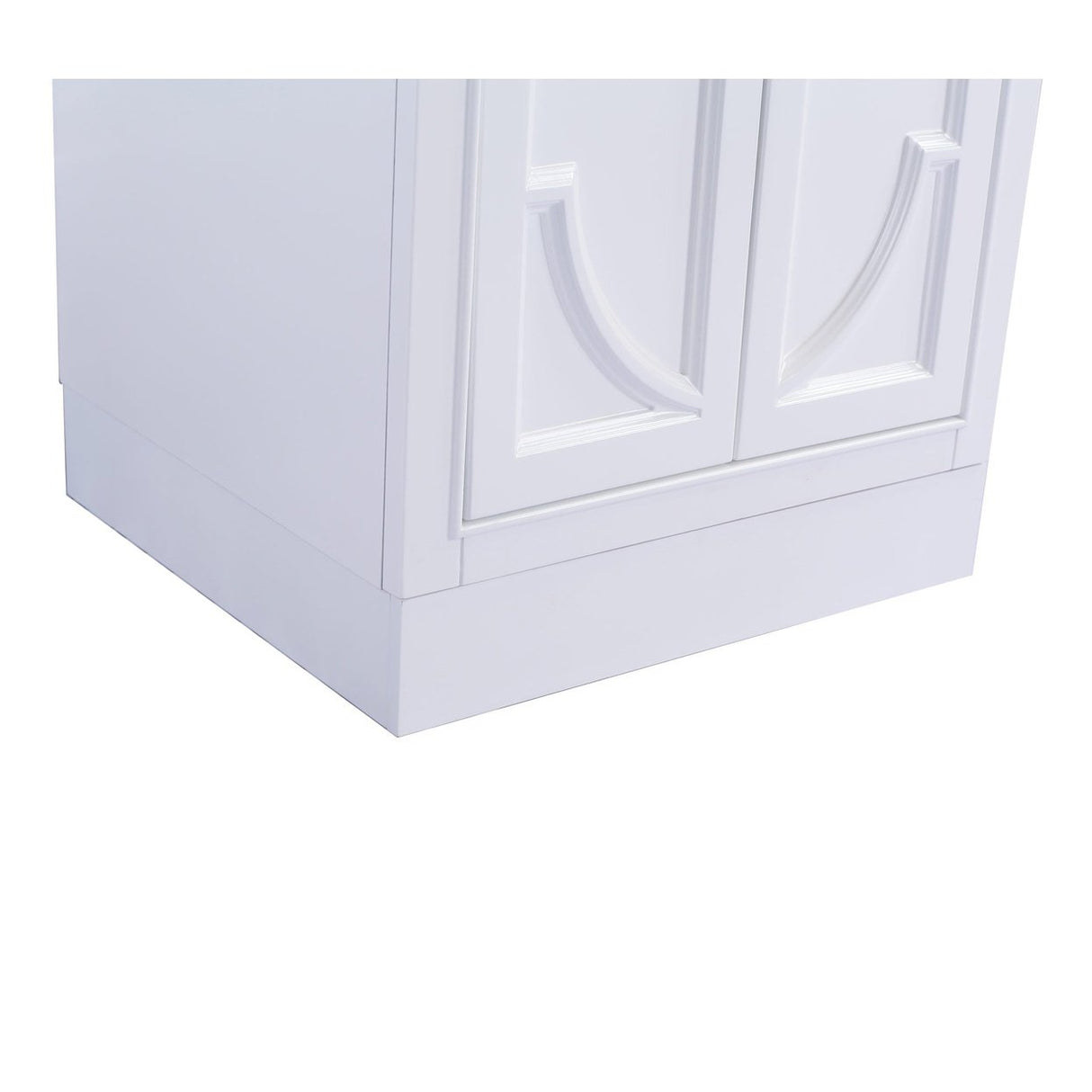 Laviva Odyssey 24" White Bathroom Vanity with Matte Black VIVA Stone Solid Surface Countertop 313613-24W-MB