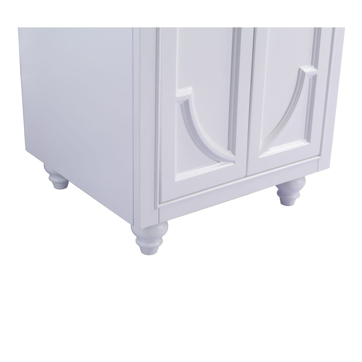 Laviva Odyssey 24" White Bathroom Vanity with White Carrara Marble Countertop 313613-24W-WC