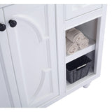 Laviva Odyssey 36" White Bathroom Vanity with White Carrara Marble Countertop 313613-36W-WC