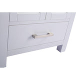 Laviva Wilson 24" White Bathroom Vanity with Matte Black VIVA Stone Solid Surface Countertop 313ANG-24W-MB