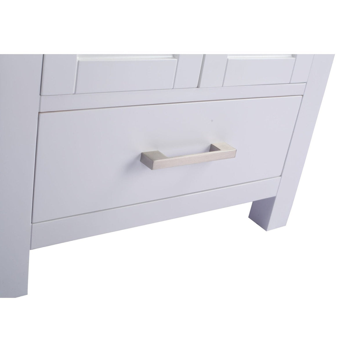 Laviva Wilson 24" White Bathroom Vanity with White Carrara Marble Countertop 313ANG-24W-WC