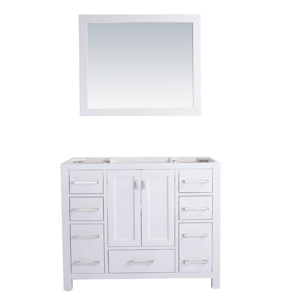 Laviva Wilson 42" White Bathroom Vanity Cabinet 313ANG-42W