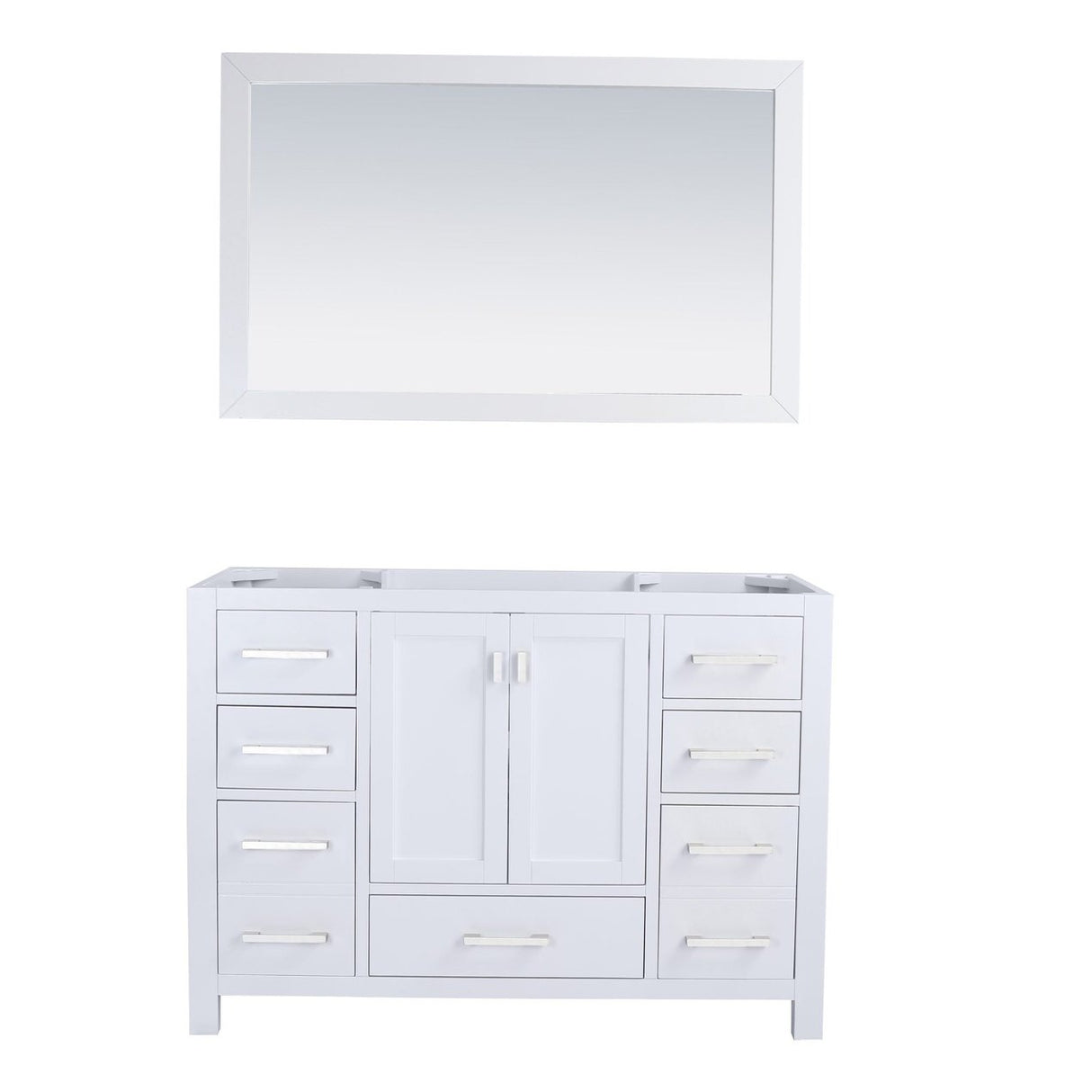 Laviva Wilson 48" White Bathroom Vanity Cabinet 313ANG-48W