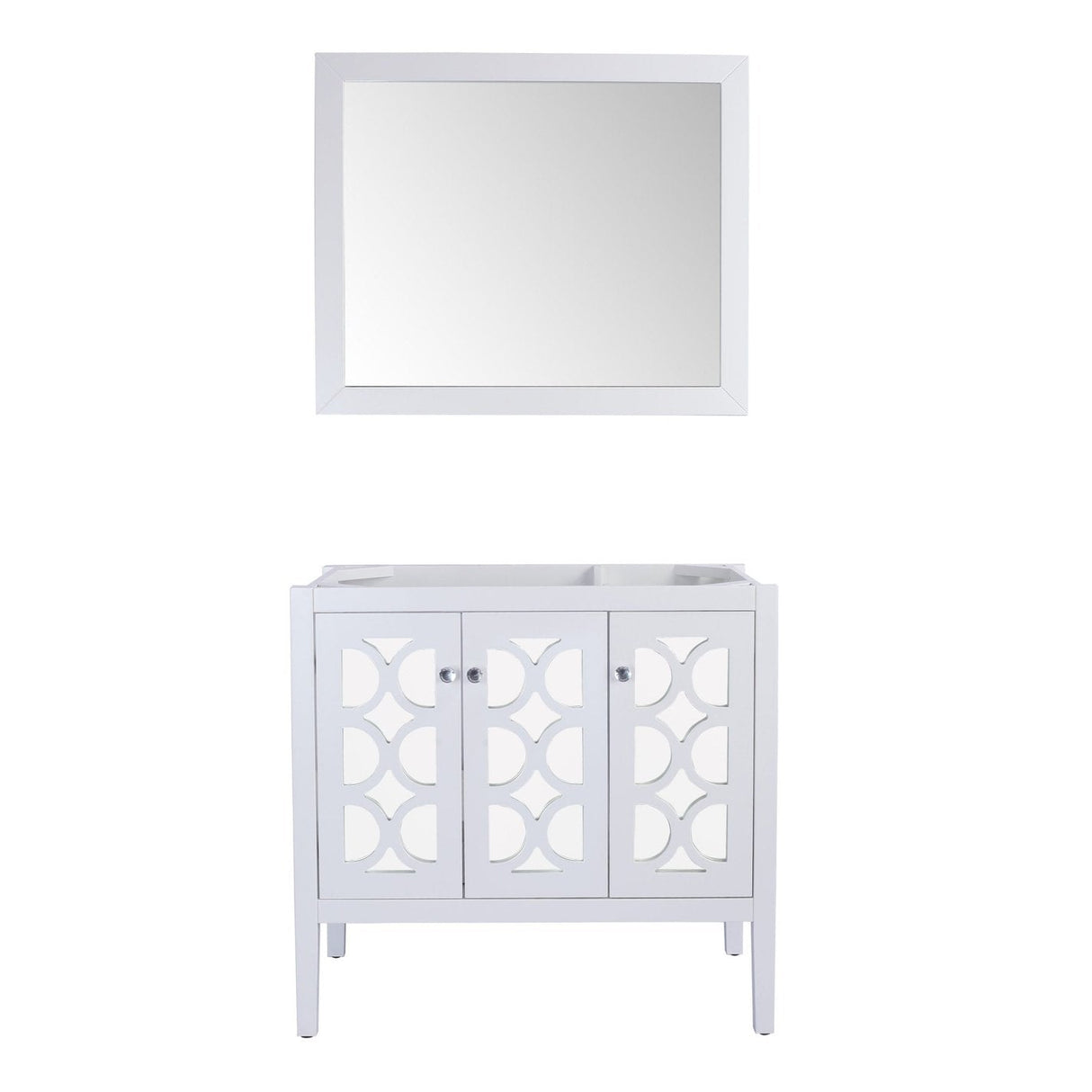 Laviva Mediterraneo 36" White Bathroom Vanity Cabinet 313MKSH-36W