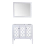 Laviva Mediterraneo 36" White Bathroom Vanity Cabinet 313MKSH-36W