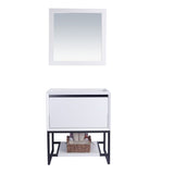 Laviva Alto 30" White Bathroom Vanity Cabinet 313SMR-30W