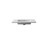 Laviva Forever VIVA Stone 30" Matte White Solid Surface Countertop with Integrated Sink 313SQ1HSS-30-MW