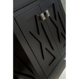 Laviva Wimbledon 24" Espresso Bathroom Vanity with Black Wood Marble Countertop 313YG319-24E-BW