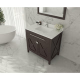 Laviva Wimbledon 36" Brown Bathroom Vanity Cabinet 313YG319-36B