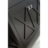 Laviva Wimbledon 36" Espresso Bathroom Vanity with Black Wood Marble Countertop 313YG319-36E-BW