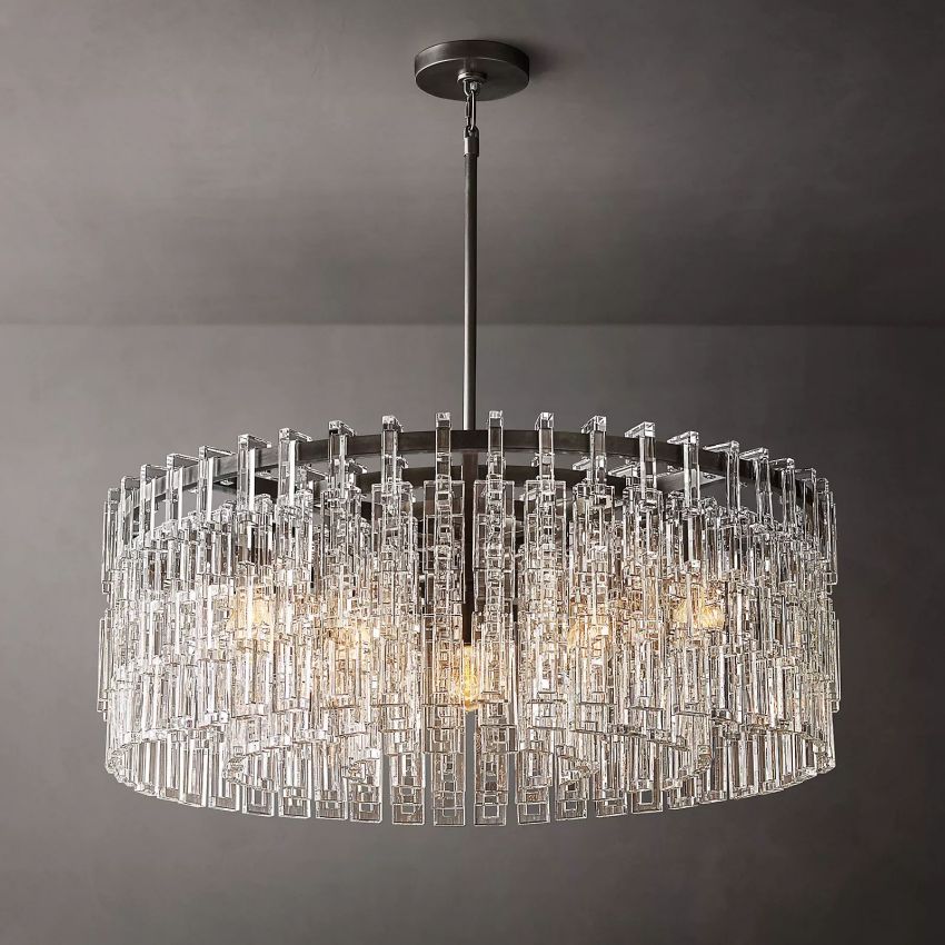 Mariginan K9 Crystal Round Chandelier 36"