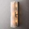 Meto Translucent Modern Calcite Linear Wall Sconce