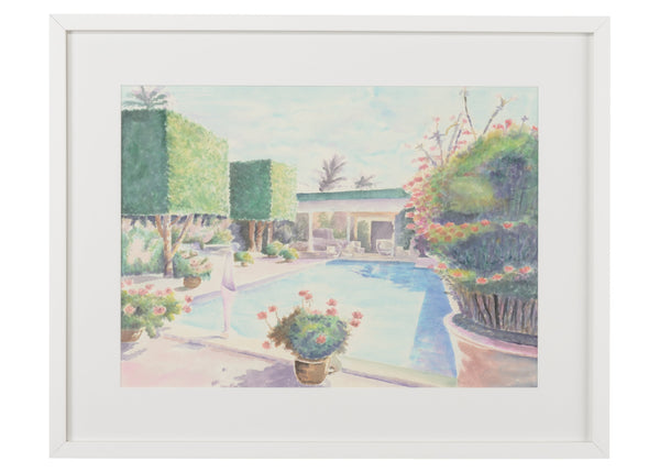 Chelsea House - Poolside Watercolor III