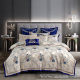 Gazaneya Oriental Jacquard Luxury Duvet Cover Set Duvet Cover Set - Venetto Design King / 10 Pieces Venettodesign.com