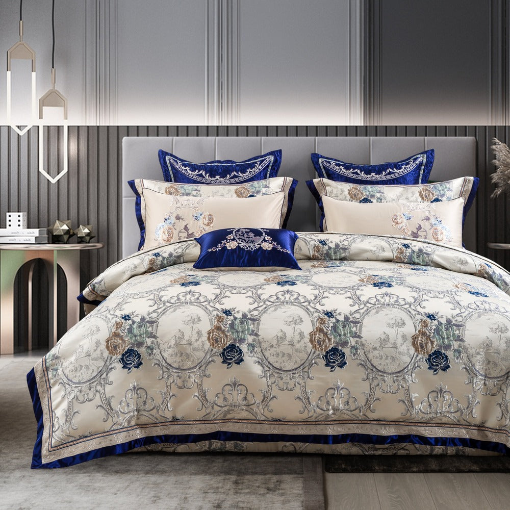 Gazaneya Oriental Jacquard Luxury Duvet Cover Set