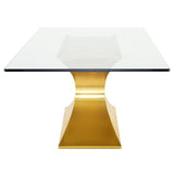 Nuevo Living Praetorian 78" Dining Table in Gold HGSX224