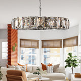 Hansom Luxury Glass Round Chandelier 60"