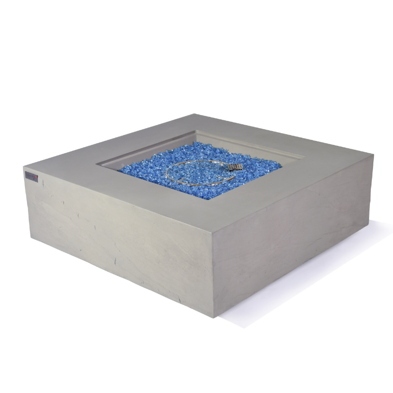 Elementi Plus - Capertee Square Concrete Fire Pit Table - OFG411SG