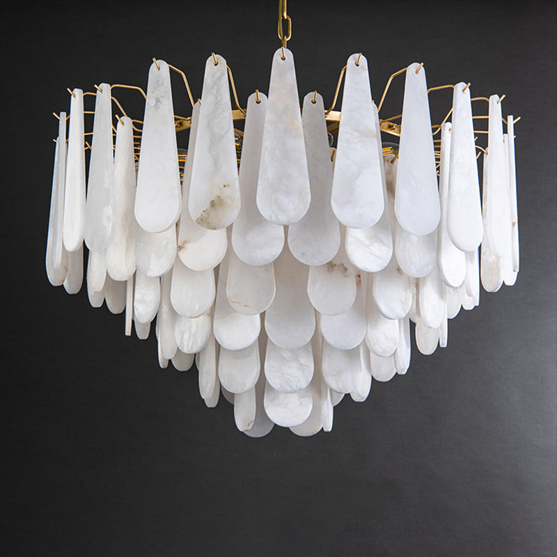 Anthet Spanish Alabaster Luxury Lamp Fixtures, Elegant Chandeliers