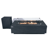 Elementi Plus - Cape Town Rectangular Concrete Fire Pit Table - OFG410SL