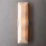 Meto Translucent Modern Calcite Linear Wall Sconce