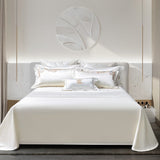 Esana White Embroidery Egyptian Cotton Duvet Cover Set