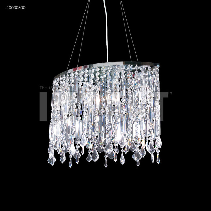 Crystal Chandelier James R. Moder Contemporary Oval Chandelier James R. Moder