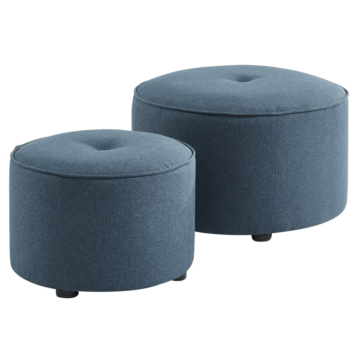 Etro 2 Piece Round Ottoman Set