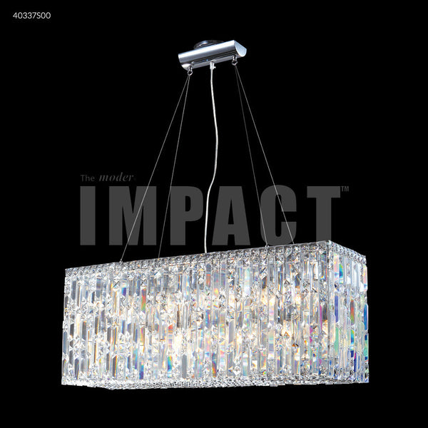 James R. Moder 33" Contemporary Crystal Chandelier