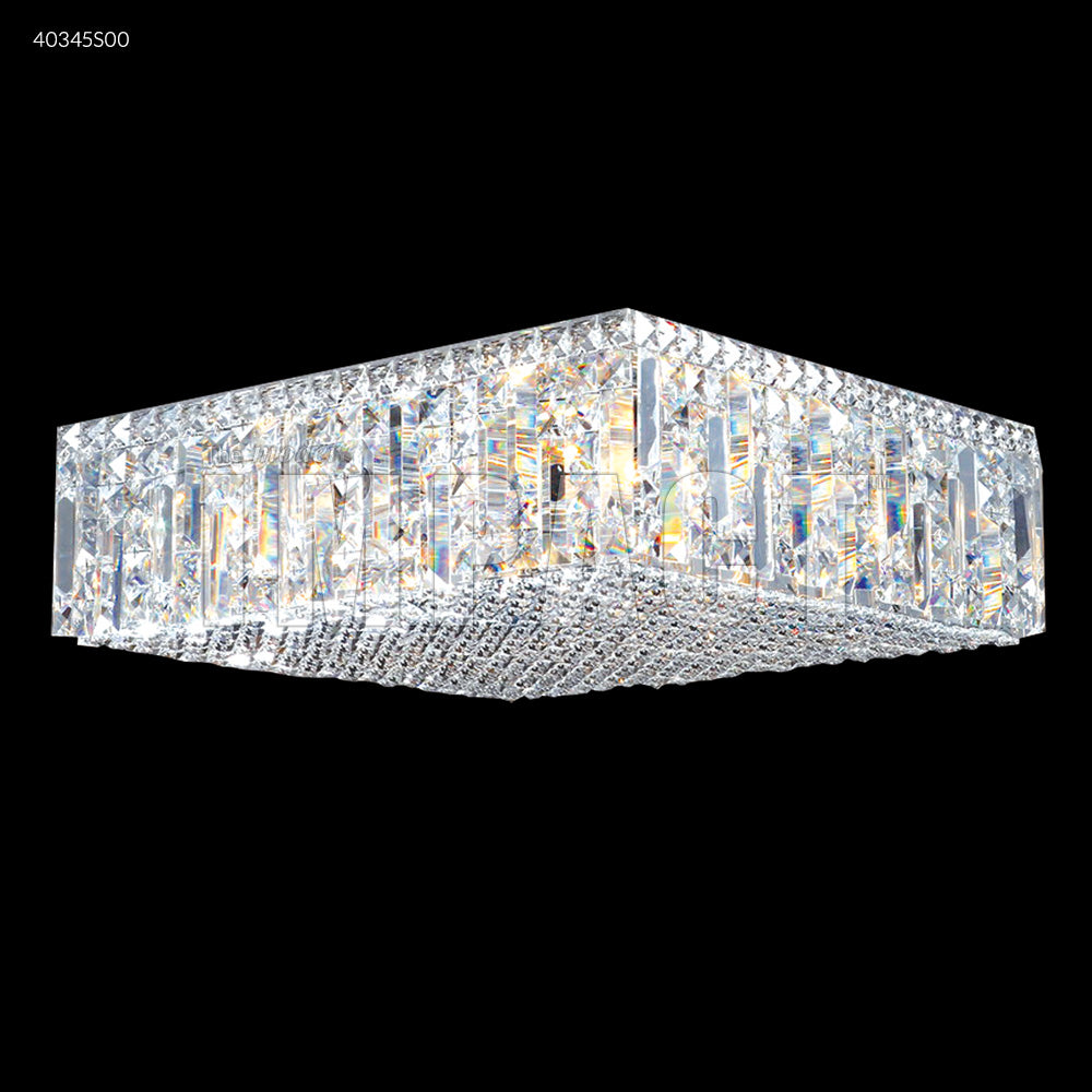 Flush Mount Crystal Chandelier James R. Moder 20" Square Contemporary Flush Mount Crystal Chandelier James R. Moder