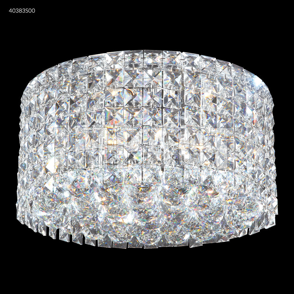 Flush Mount Crystal Chandelier James R. Moder Large Contemporary Flush Mount Crystal Chandelier James R. Moder