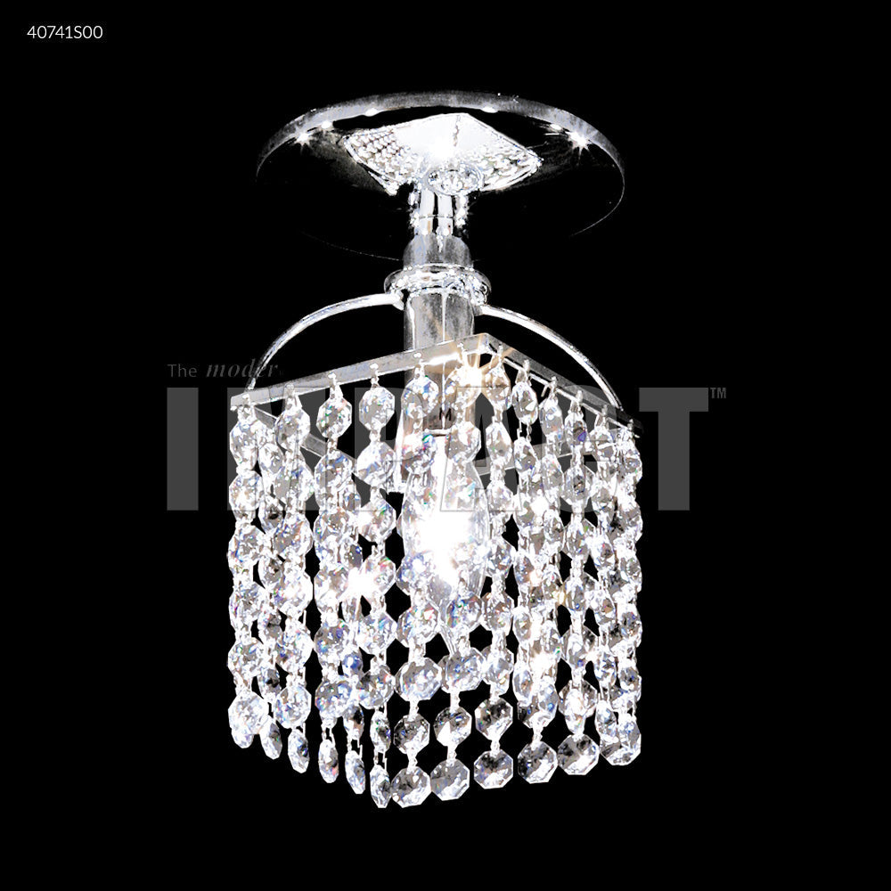 James R Moder Small Contemporary Flush Mount Square Chandelier