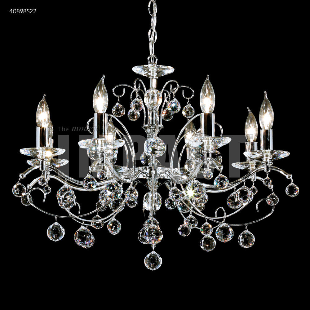 James R Moder Regalia 8 Arm Swarovski Crystal Chandelier