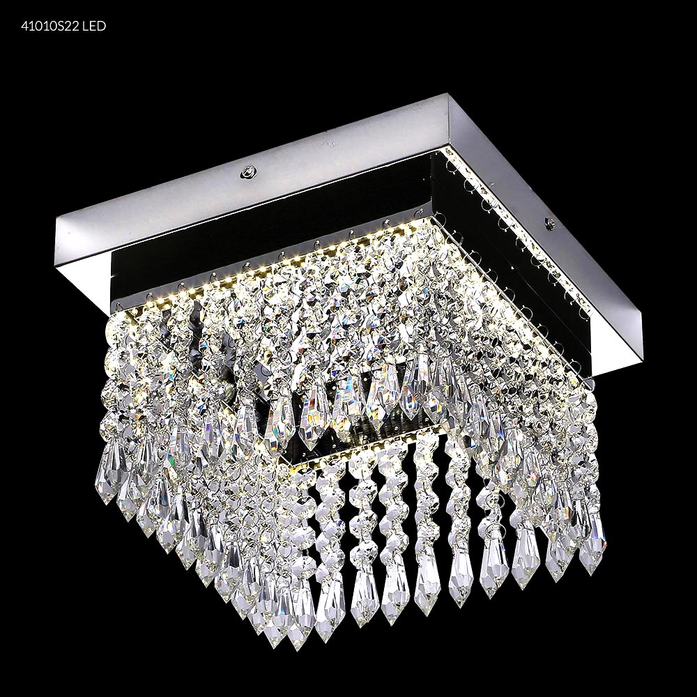 James R Moder 41010S22LED Galaxy LED  Mini Crystal Flush Mount Chandelier