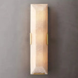 Meto Translucent Modern Calcite Linear Wall Sconce